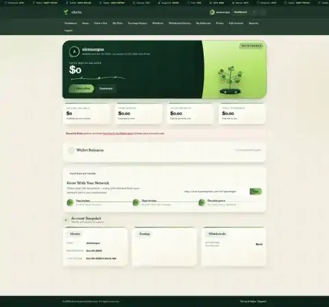 H-TPL10 member dashboard preview